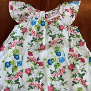 Floral flutter sleeve dress